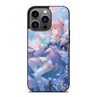 Sangonomiya Kokomi Genshin Phone Case for iPhone 14 Pro Max / iPhone 13 Pro Max / iPhone 12 Pro Max / XS Max / Samsung Galaxy Note 10 Plus / S22 Ultra / S21 Plus Anti-fall Protective Case Cover 8