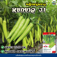 เมล็ดพริกหนุ่มขาว หยกขาว31 F1 ตราศรแดง ปริมาณ150เมล็ด เมล็ดพันธุ์พริก เมล็ดพริก เมล็ดพันธุ์ผัก เมล็ดผักสวนครัว ศรแดง