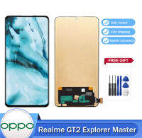 TFT สำหรับ Realme OPPO เครื่องสำรวจ GT2ชิ้นส่วนจอสัมผัสแอลซีดีของเครื่องแปลงดิจิทัล RMX3551 Master สำหรับ Realme GT 2 Master LCD