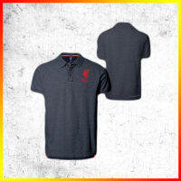 เสื้อโปโล ลิขสิทธิ์แท้  Liverpool ( ชาย ) รุ่นLFC013 สีเทา