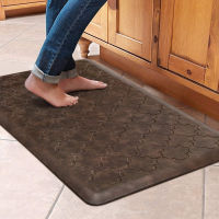 WiseLife Kitchen Mat Cushioned Anti Fatigue Floor Mat,17.3"x28", Thick Non Slip Waterproof Kitchen Rugs and Mats,Heavy Duty Foam Standing Mat for Kitchen,Floor,Home,Office,Desk,Sink,Laundry, Brown Brown 17.3"x28"