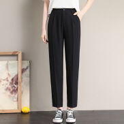 Quần tây baggy bigsize CERA-Y chất vải tuyết mưa không dãn màu đen CRQ024