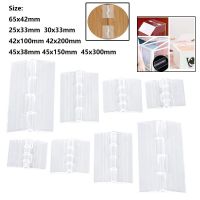 5Pcs 25x33/30x33/45x38/65x42/42x100/42x200/45x150/45x300mm Plastic Folding Hinge Transparent Perspex Hinge Durable Clear Acrylic