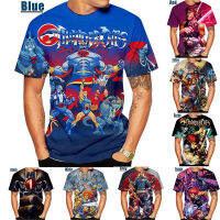 2023 Summer 3D New Classic Anime Thundercats Mixed Animal T-Shirt Thundercats War Shirt Mens T-Shirt Girl Tops S-5XL