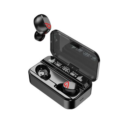 S10Pro TWS Bluetooth Headset Bluetooth 5.2 Bilateral Stereo Touch Headset with 2200MA Digital Display Charging Box