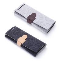 Portable Roll-Up Felt Jewelry Roll Storage Bag Folding Travel Earrings Necklaces Bracelets Rings Container Storage Wholesale New