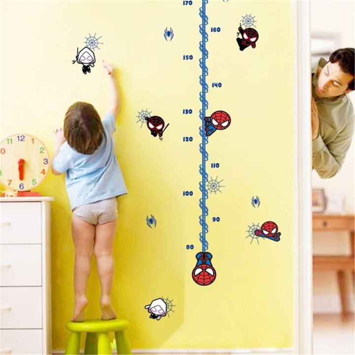 spider-man-height-measure-growth-chart-sticker-for-kids-baby-nursery-bedroom-wall-stickers-decorative-home-decor-decal-spiderman