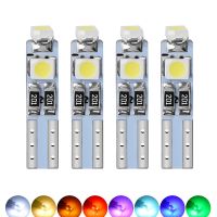 4pcs T5 Led Bulb W3W W1.2W Led Car Interior Lights Dashboard warming indicator Wedge Auto Instrument Lamp 12V