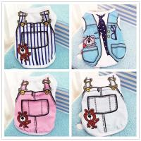 Fake Belt pet dog Vest Cotton Spring Summer Pet Dog tShirt Vest Teddy Dog Dress Clothes Cute Lovely Sweetheart T Shirt Plus size