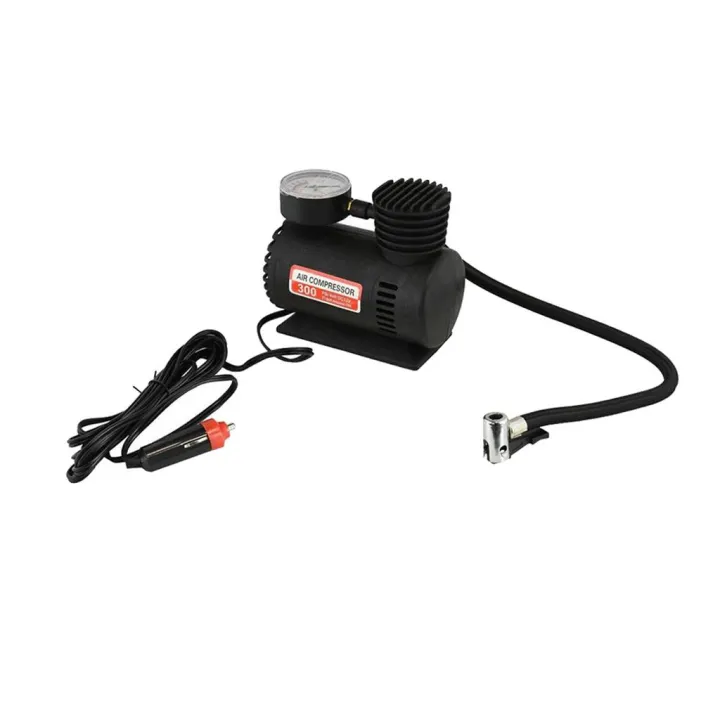 12V Portable Electric Mini Air Compressor 300 PSI Car Bike