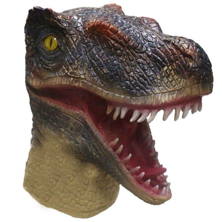 Dinosaur Head Mask Animal Tyrannosaurus T-Rex Latex Mask Dinosaur ...