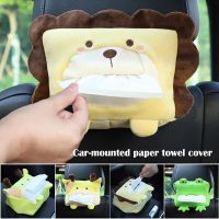 dvfggv Cute Hanging Tissue Box Cartoon Tissue Cover Paper Holder for Car Home Bathroom Car Styling