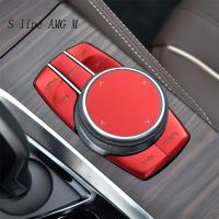 Car Styling For BMW 5 Series G30 X3 G01 X4 G02 6Gt G32 Aluminium Alloy Drive Center Multimedia Buttons Switch Cover Sticker Trim