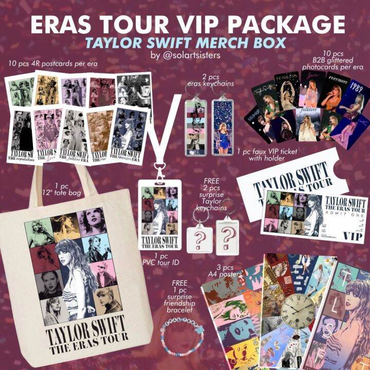 Taylor Swift ERAS Tour VIP package merch box fanmade Lazada PH