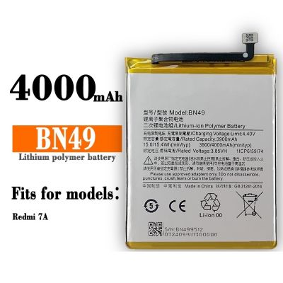 BN49 100% ต้นฉบับ4000MAh แบตเตอรี่สำหรับ Xiaomi BN 49 Redmi 7A Redmi7A คุณภาพสูงเปลี่ยนโทรศัพท์มือถือภายใน Bateria + เครื่องมือ