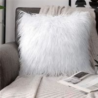 [Dudu home furnishing] ขนสัตว์เทียมเอวหมอนอิงสีขาวหมอนอิงหมอนอิง-ขายส่ง-Aliexpress