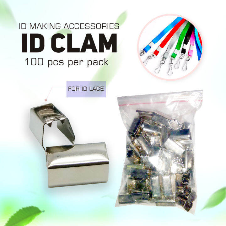 Risefully ID Clam for ID Lanyard ID Lace Making Accessories 100pcs
