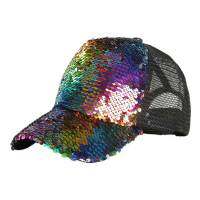 2020 New Summer Color Magic Casquette Femme Breathable Mesh Cap Female Sequins Women Baseball Cap UV Transparent Visor Hat