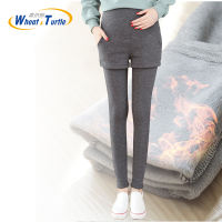 Super Warm ฤดูหนาว Legging กางเกงสำหรับหญิงตั้งครรภ์ Thicken กำมะหยี่คลอดบุตร Leggings ฤดูหนาวเสื้อผ้าสำหรับการตั้งครรภ์กางเกงดินสอ