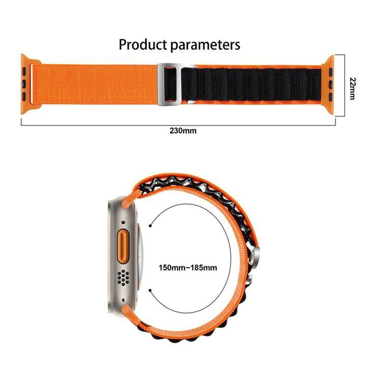 สายถักอัลไพน์-trail-loop-สำหรับสายคาด-apple-watch-ultra-49mm-44mm-40mm-45-mm-41mm-42mm-38mm-45-mm-สร้อยข้อมือไนลอน-i-watch-series-7-6-5-4-se-8