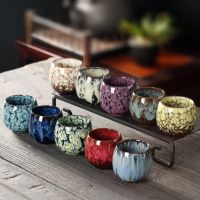 hotx【DT】 1pcs Kiln Change Cup Kung Fu Cups Pottery Drinkware Tableware Mug Wine Mugs Wholesale