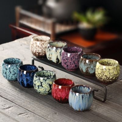 【CW】☜◘❃  1pcs Kiln Change Cup Kung Fu Cups Pottery Drinkware Tableware Mug Wine Mugs Wholesale