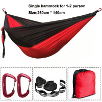 2020 Dropshipping Parachute Nylon Camping Hammock Outdoor Camping Hammocks Double Person Portable Swing Hammock