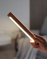 Magnetic Wooden Rotatable Night Light Smart 360 Degree Light Magnetic Connection Wooden Night Light For Home Bedroom Hallway