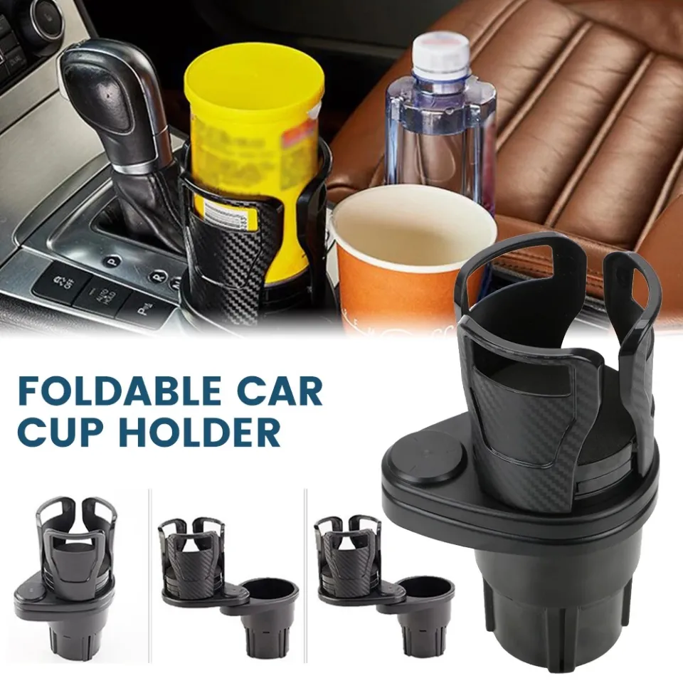 2-in-1 Multi-functional Car Cup Holder Expander Adapter with 360