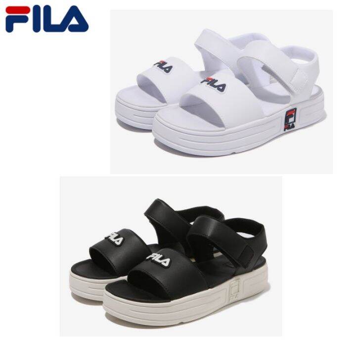 fila sandals gold