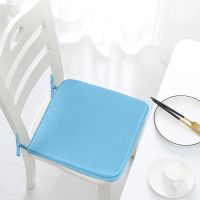 ❀♗❈ Solid Color Sponge Chair Cushion Soft Simplicity Multi-Color Office Dining Stool Non-Slip Pad Sponge Sofa Pillow 40x40cm