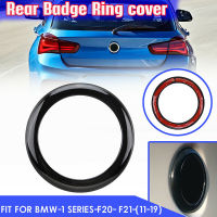 กรอบโลโก้แหวนติดด้านหลังรถตกแต่งประดับคลุมสีดำเงาสำหรับ BMW 1 Series F20 F21 1 SERIES M135i M140i