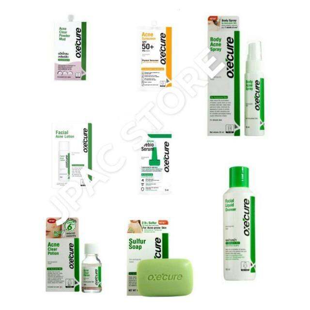 Oxecure Sulfur Soap 30g / 100g / Powder Mud 5g / Body Acne Spray / Acne