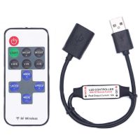 ✜ USB LED Strip Dimmer 5V 11KEY Dimer Controller RF Remote 11Key Led Remote Controller Dimer USB 2835 5050 For 5V Led Strip Light