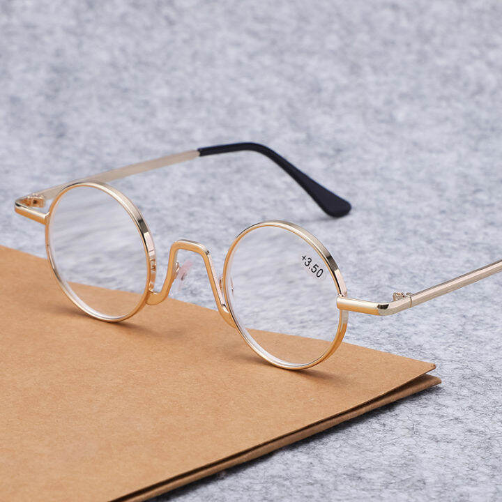 free-box-cloth-mens-business-retro-round-metal-full-frame-reading-glasses-anti-blue-light-reading-glasses-hd-anti-fatigue-hyperopia-glasses-for-men-100-150-200-250-300-350-400