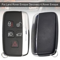 LEVEL72EL0 ARCHER 5กุญแจรถยนต์ปุ่มกดเคสสีดำ ABS อะไหล่ซองใส่กุญแจรถ Fob รีโมตสำหรับ Land Rover Evoque Discovery 4 Rover Evoqu/ Jaguar Freelander