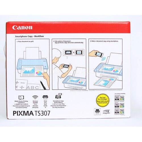 canon-ts307-เครื่องพิมพ์ไร้สายติดตั้งแท้ง์พร้อมใช้งาน-อุปกรณ์ครบ-สั่งปริ้นจากมือถือได้ทุกรุ่น-ประกันร้าน-1-ปี-มีหมึกเติมในเเท้งค์พร้อมใช้