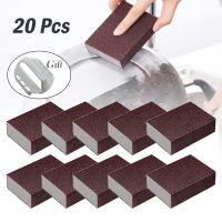 【CC】 Carborundum Sponge Strengthen Non-Scratch Emery Sponges Cooktop Pot Descaling Scrubber Rust Rub