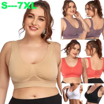 Large Size Sports Bras Thin Shoulders with Sports Underwear Women's  Shockproof Running Gathered Fitness Bra
