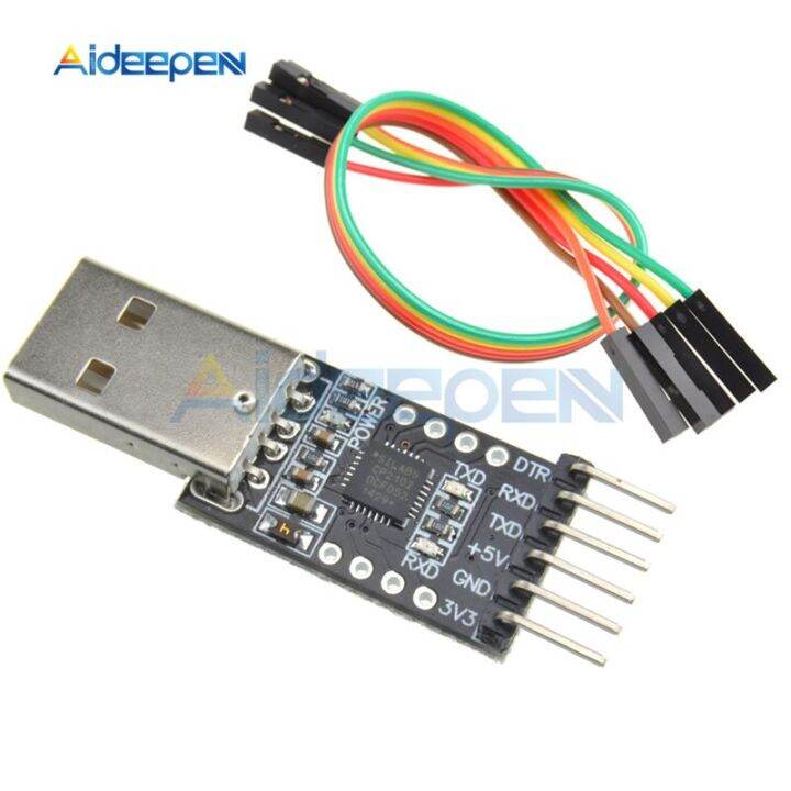 1ชุด-cp2102โมดูล-usb-2-0ตัวแปลง-uart-แบบอนุกรมเพื่อ-ttl-พร้อมสายดาวน์โหลด-stc-เกื้อหนุนหน้าต่าง2000-xp-linux-2-40สำหรับ-arduino