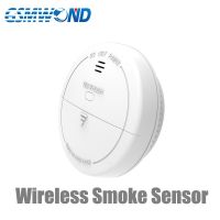 433MHz Wireless Smoke Detector Home Kitchen Security Smoke Sensor White Fire Sound Alarm Compatible With Alarm Systems Household Security Systems