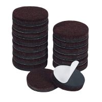 18 Pcs 40mm Round Self-Stick Felt Chair Leg Pads Floor Protectors Table Furniture Leg Feet Cover Caps Anti Scratch Furniture Pad-pangyh