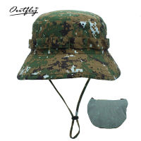 Outfly Digital Camouflage Army Hat Outdoor Camping Men Short Brim Hat Wholesale Sunscreen Bionic Jungle Hat Bucket Hat