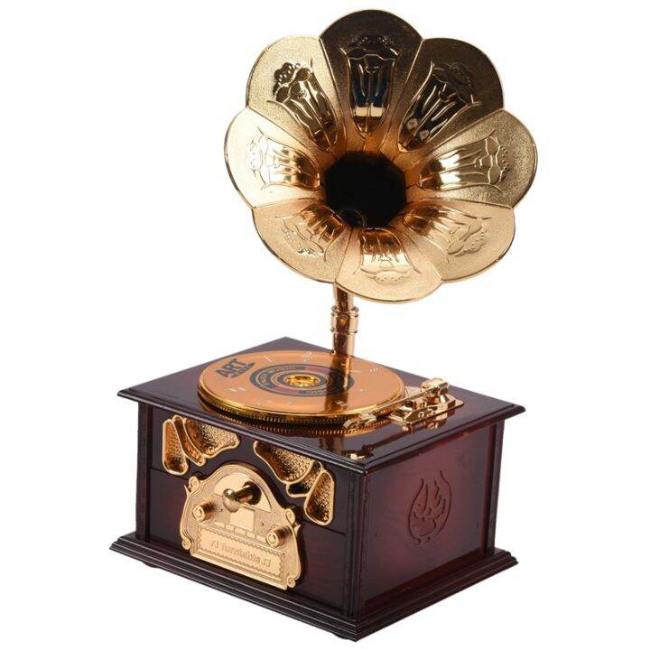 gramophone-shaped-classic-vintage-music-box-hand-crank-type-music-box-movement-diy-romantic-christmas-present-drop-shipping