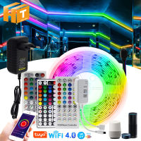 LED Strip Light RGB 5M 10M 20M Tuya Smart RGB Color Changeable Flexible LED Light Bluetooth Music Control RGB LED Tape.