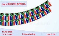 ธงชาติแอฟริกาใต้ ธงราวแอฟริกาใต้ South Africa Flag String Flag Hanging Flag Small Flag Decoration Flag of South Africa ธงแอฟริกาใต้ สำหรับประดับ