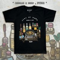 Become a Chef " Western Cuisine "  t-shirt Black Ver. เสื้อยืด สีดำ premium cotton ลายทำอาหารS-5XL