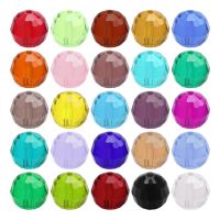 ▲☈ 6 8 10 12mm 96Faceted Crystal Round Ball Glass Loose Spacer Beads For DIY Making Handmade Bracelets Necklace Jewelry Accessories