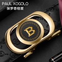 International brand Paul belt man leather automatic buckle belts new young and middle-aged male trend joker belt