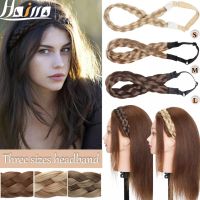 ﺴ♝✆ HAIRRO 10‘’ Synthetic Bohemian Ombre Color Plait Headband Adjustable Twist Elastic Hair Bands Braid Hair Accessories For Women